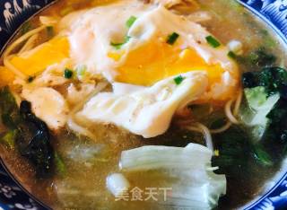 骨汤鸡蛋挂面的做法