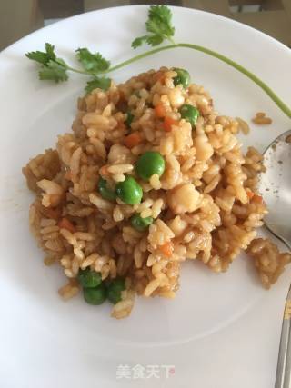虾粒炒饭的做法