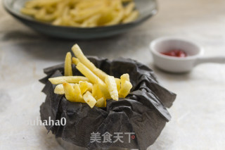 无油炸薯条的做法