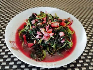 蒜末苋菜的做法
