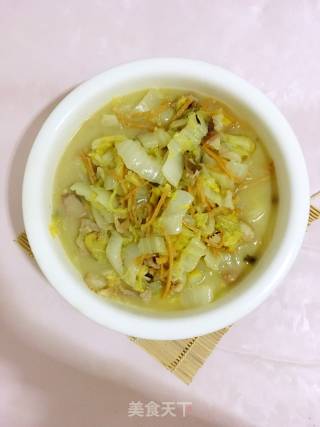 猪肉白菜炖馓子的做法