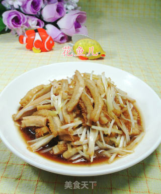 韭菜芽炒牛肚的做法