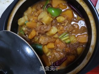 牛蹄筋炖土豆的做法
