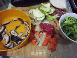 四蔬炒肉的做法步骤：1