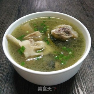 竹笋酸豇豆鸡汤的做法