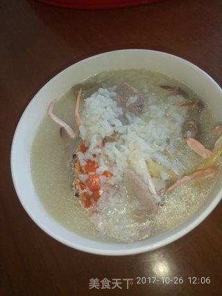 海蟹稀饭的做法