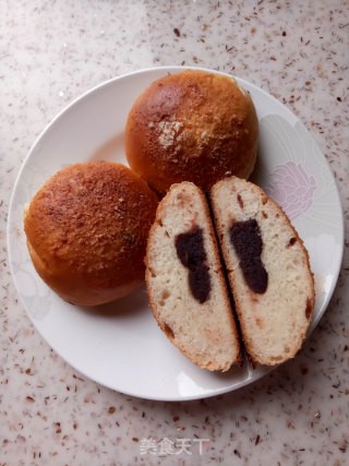 红豆沙餐包的做法