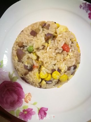 茄子炒饭的做法