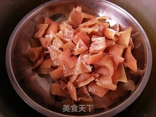 蕨菜肉皮的做法步骤：3