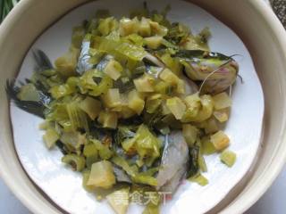 咸菜昂刺鱼的做法步骤：6