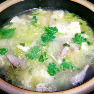 白菜炖冻豆腐#秋季滋阴润肺#