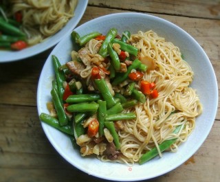 四季豆焖面的做法