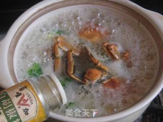 河蟹西兰花粥的做法步骤：7