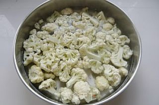 花菜鸡汤肉片的做法步骤：4