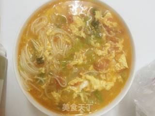 西红柿鸡蛋汤面的做法