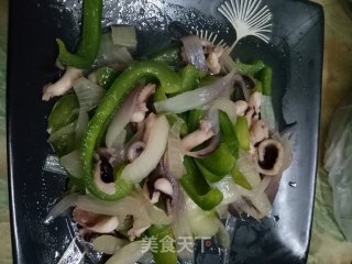 电饭煲版本的:八爪鱼炒时蔬的做法