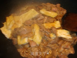 快捷家常菜“豆腐炒肉片”的做法步骤：10