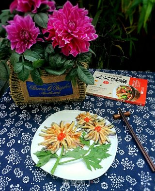 菊花茄子的做法