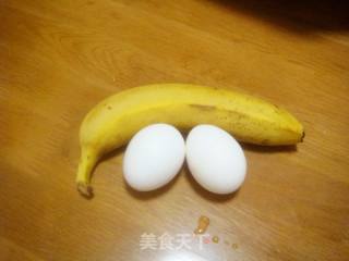 香蕉鸡蛋饼的做法步骤：1
