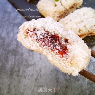 糯米豆沙椰蓉糕的做法