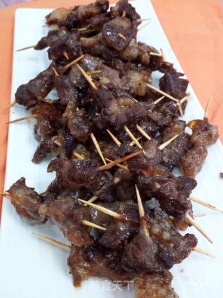 牙签牛肉的做法