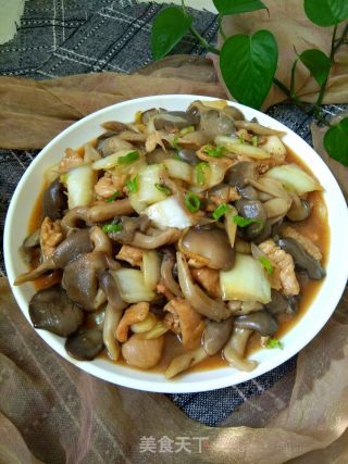 鸡腿菇肉片的做法