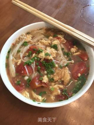 番茄鸡蛋面的做法