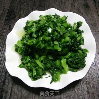 炒多头菜秧秧的做法