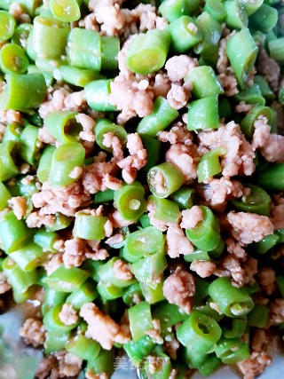 肉末豆角的做法