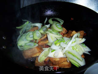 驱寒暖身的---香辣大葱焖豆腐的做法步骤：8