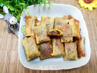 自制枣泥春卷