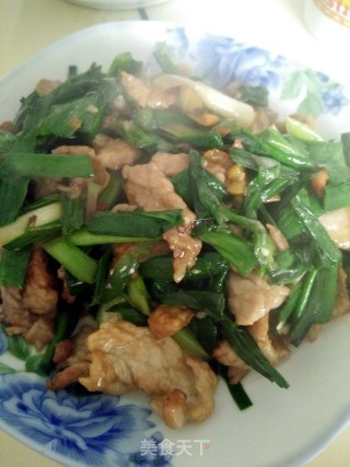 大蒜炒肉片的做法