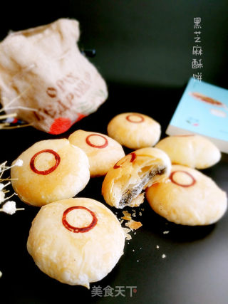 黑芝麻椰蓉酥饼的做法