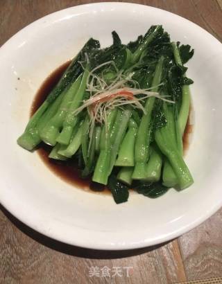 酱汁菜心的做法
