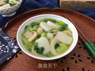绣花锦蘑菇汤年糕的做法