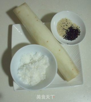 冬季孩子也爱吃的养生菜----拨丝山药的做法步骤：1