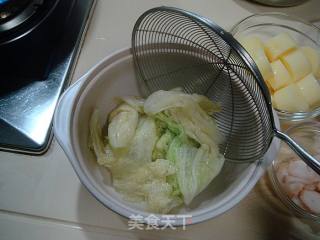 免油烟低碳私家菜“骨汤海鲜豆腐煲”的做法步骤：5