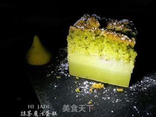 抹茶魔法蛋糕——三重口感MagicCake的做法