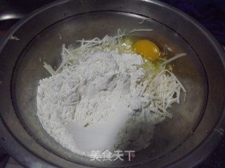 萝卜丝饼的做法步骤：3