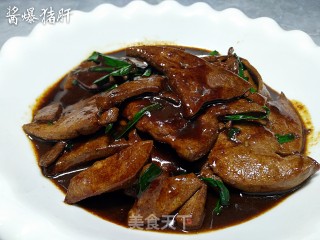酱爆猪肝的做法