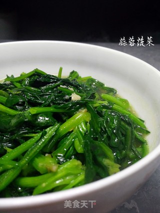 蒜香菠菜的做法