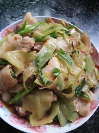 莴笋炒肉片的做法