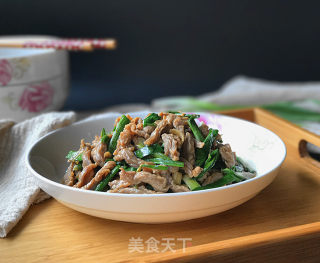 青蒜炒牛肉丝的做法