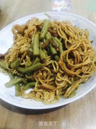 豆角焖面的做法