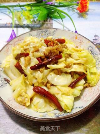 手撕圆白菜的做法