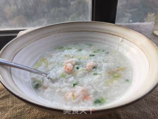 大米虾仁粥的做法