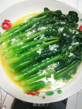白汆芥兰的做法