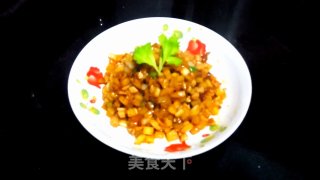 杂蔬炒肉粒的做法