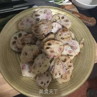 余外婆藕夹肉的做法