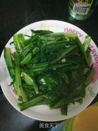 蒜茸炒苦脉的做法